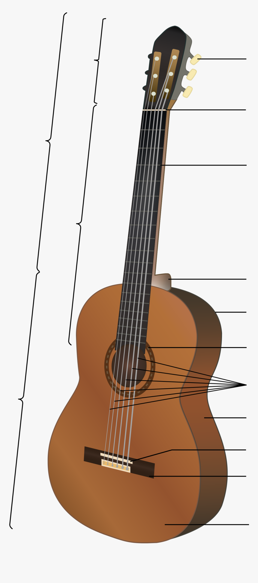 Gitarın Bölümleri Ve Özellikleri , Png Download - Gitarraren Atalak, Transparent Png