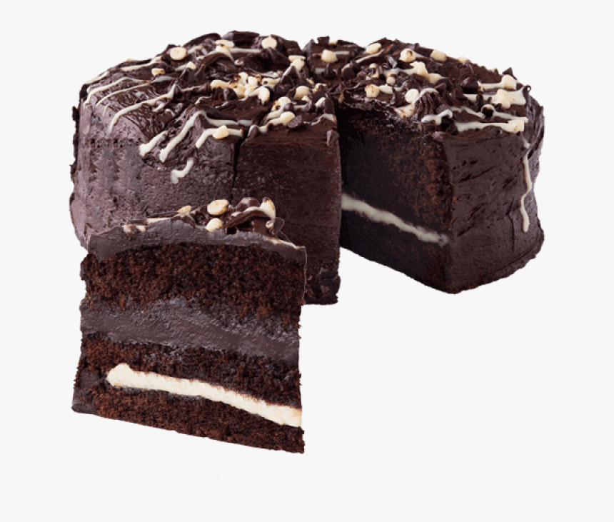 Dark Chocolate Cake Png Image - Cake With A Transparent Background, Png Download