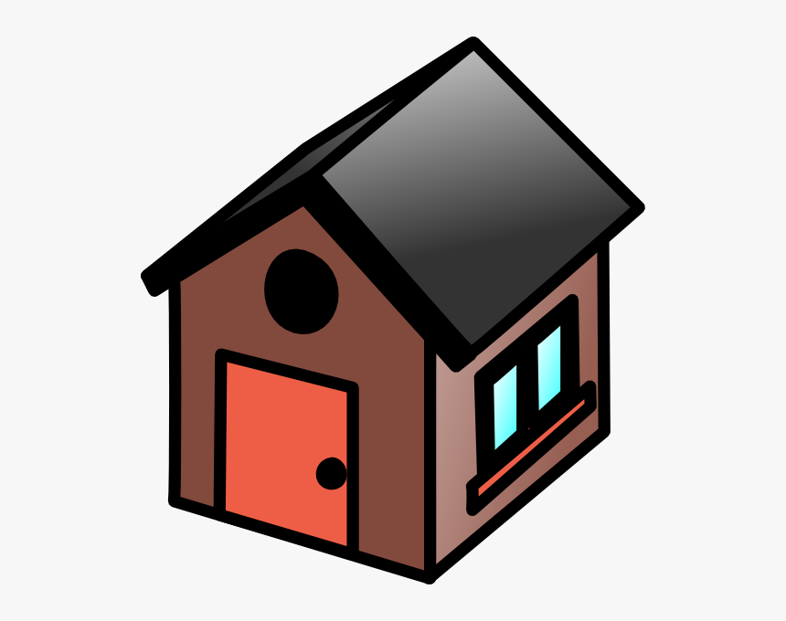 Brown House Icon Svg Clip Arts - House Clip Art, HD Png Download