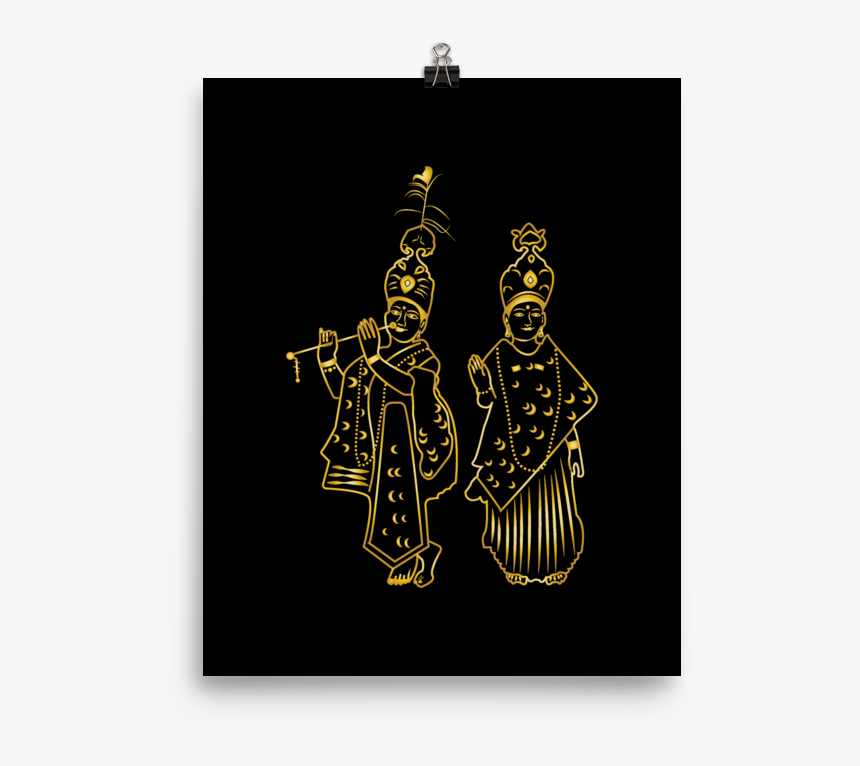 Hts Radha Krishna Photo Paper Poster - Illustration, HD Png Download