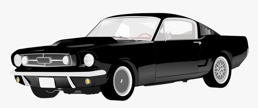 Ford Mustang Png - Old Style Car, Transparent Png