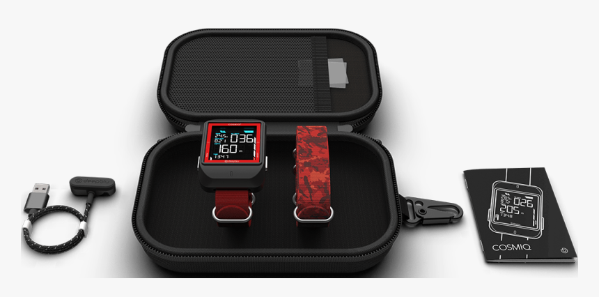 Deepblu Cosmiq Lava Red-2 - Dive Computer, HD Png Download