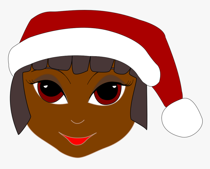 Clipart Transparent Santa Girl, HD Png Download