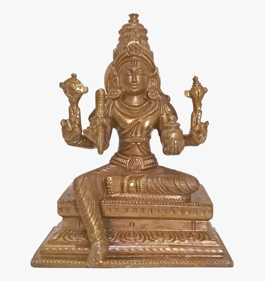 Blessing Lord Sri Venkateswara Holding Sangu Bronze - Bronze Sculpture, HD Png Download