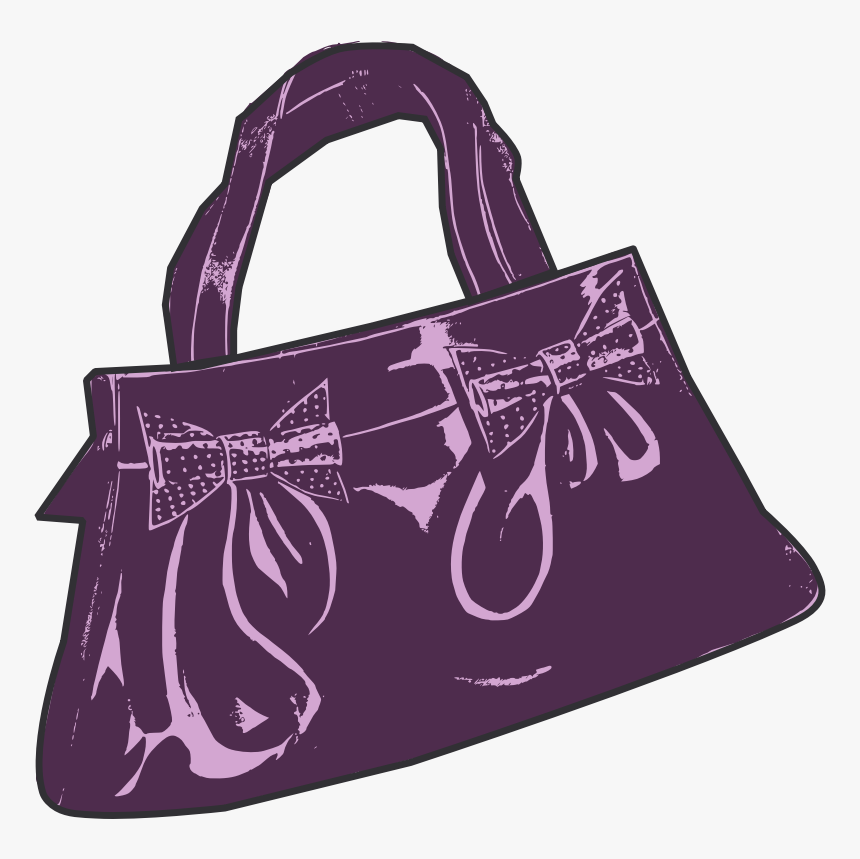 Purple Purse - Handbag, HD Png Download