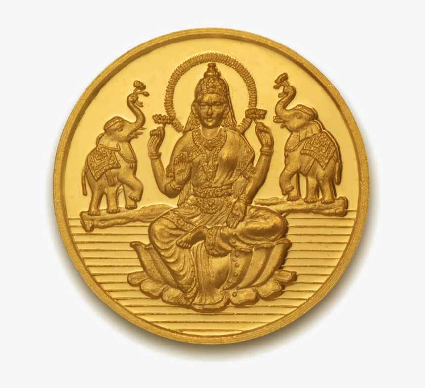 Lakshmi Gold Coin Download Png Image - 3 Gram Gold Coin, Transparent Png