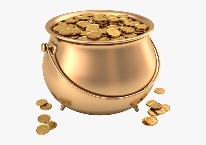 Coins Png Image - Png Pot Of Gold, Transparent Png