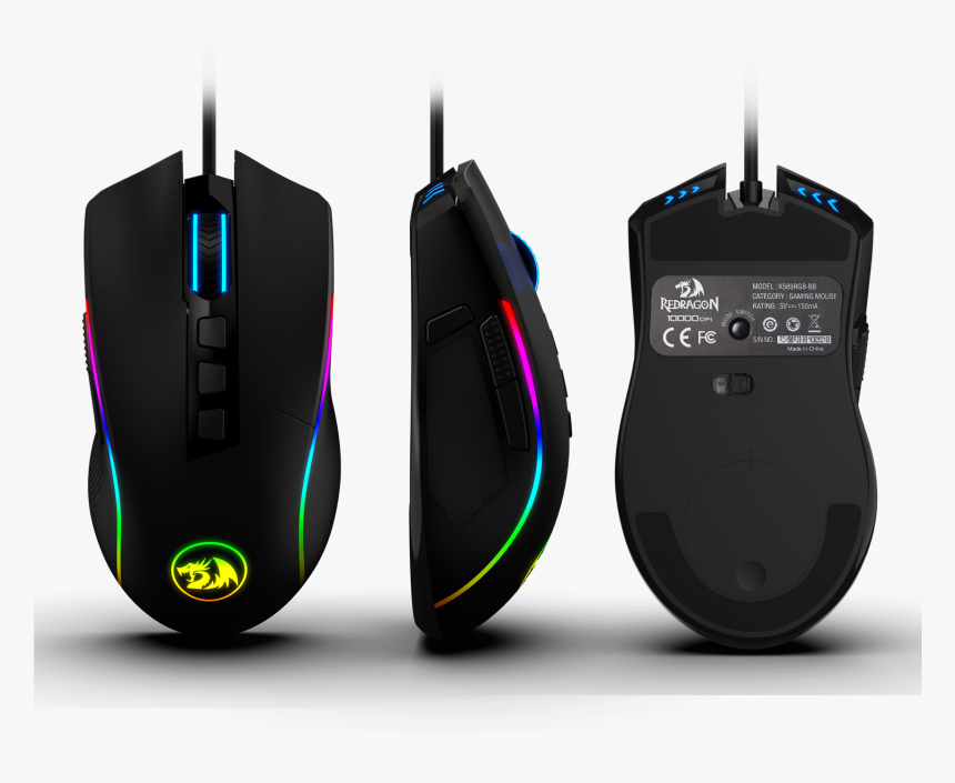 Comfortable Grip Ergonomic Optical Pc Computer Gaming - Redragon M721 Pro, HD Png Download