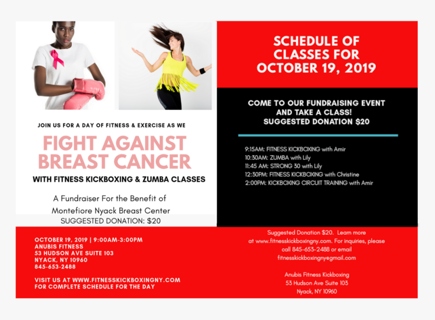 Fight Breast Cancer Website Flyer - Flyer, HD Png Download