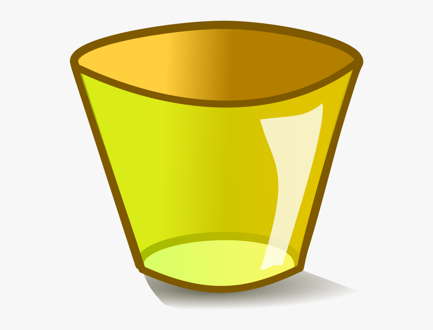 Trashcan Empty Png Images - Yellow Trash Can Png, Transparent Png