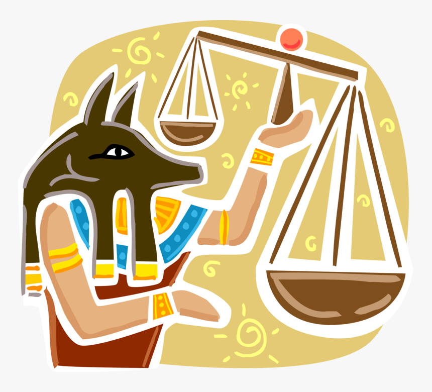 Vector Illustration Of Ancient Egypt Anubis Canid Golden, HD Png Download