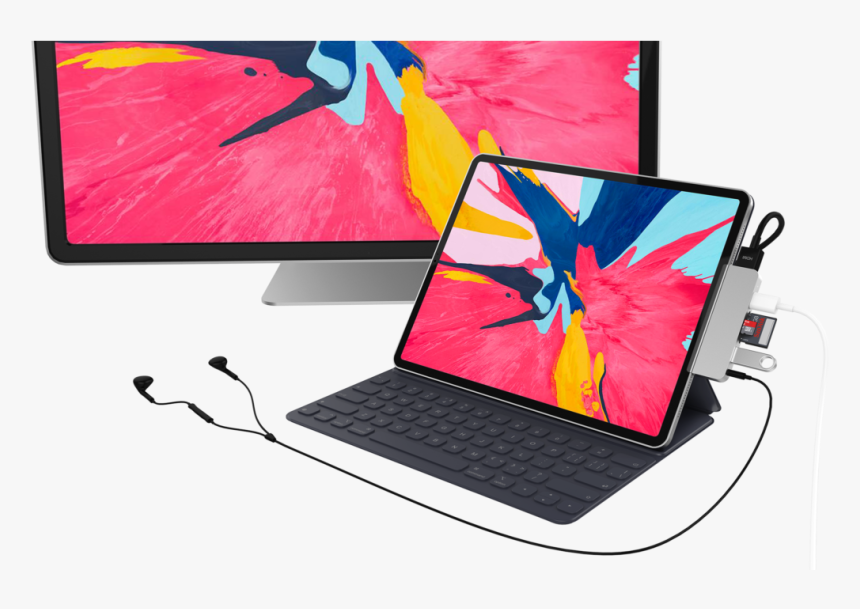 Sanho S Hyperdrive For Ipad Pro - Ipad Pro 2018 Usb C Hub, HD Png Download