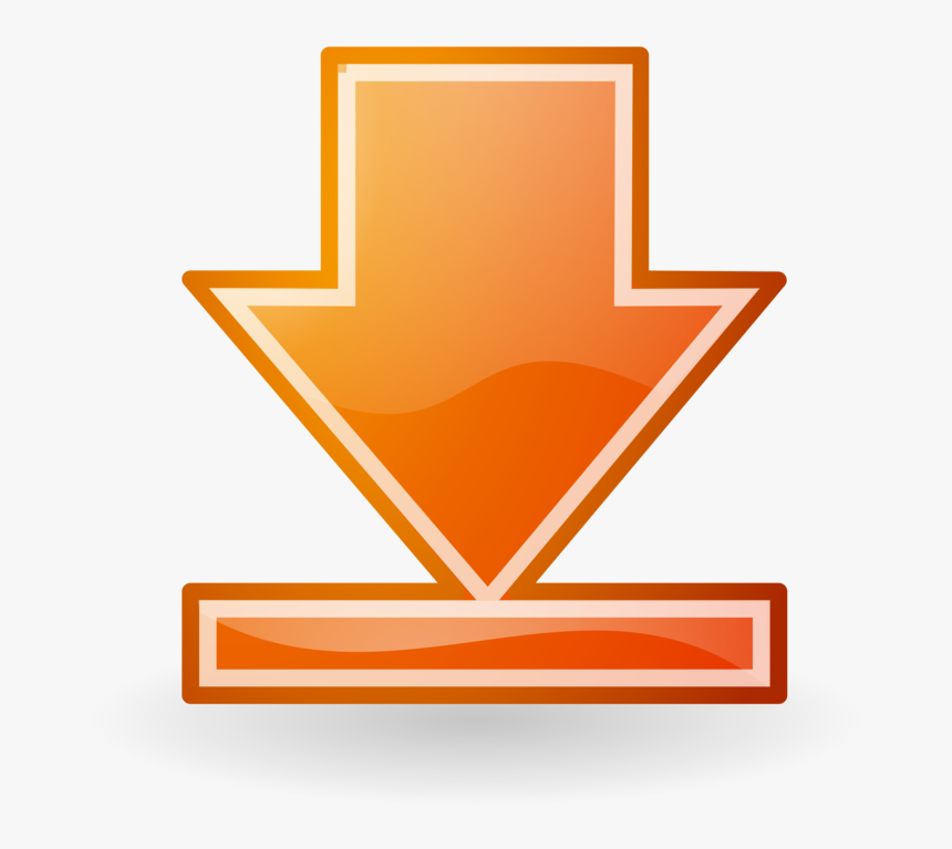 Angle,symbol,orange - Go To Bottom Button, HD Png Download