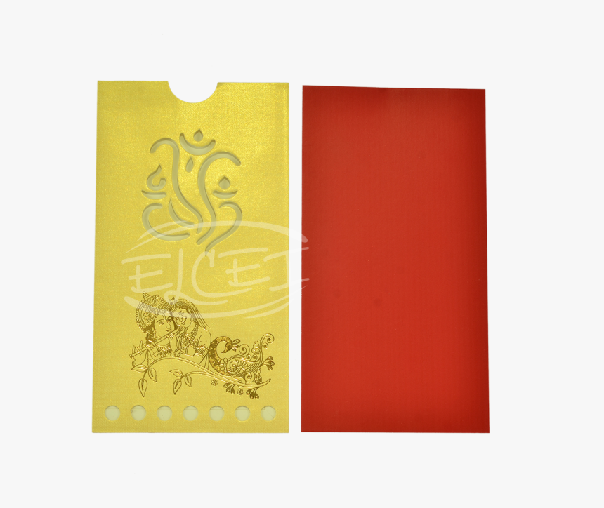 Home Hindu Wedding Cards Traditional Pouch Card - Motif, HD Png Download