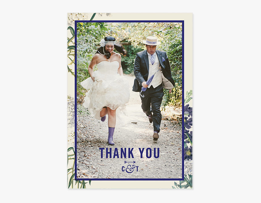Remerciements Botanical Garden Pepperandjoy Uk - Botanical Garden Wedding Invitation, HD Png Download