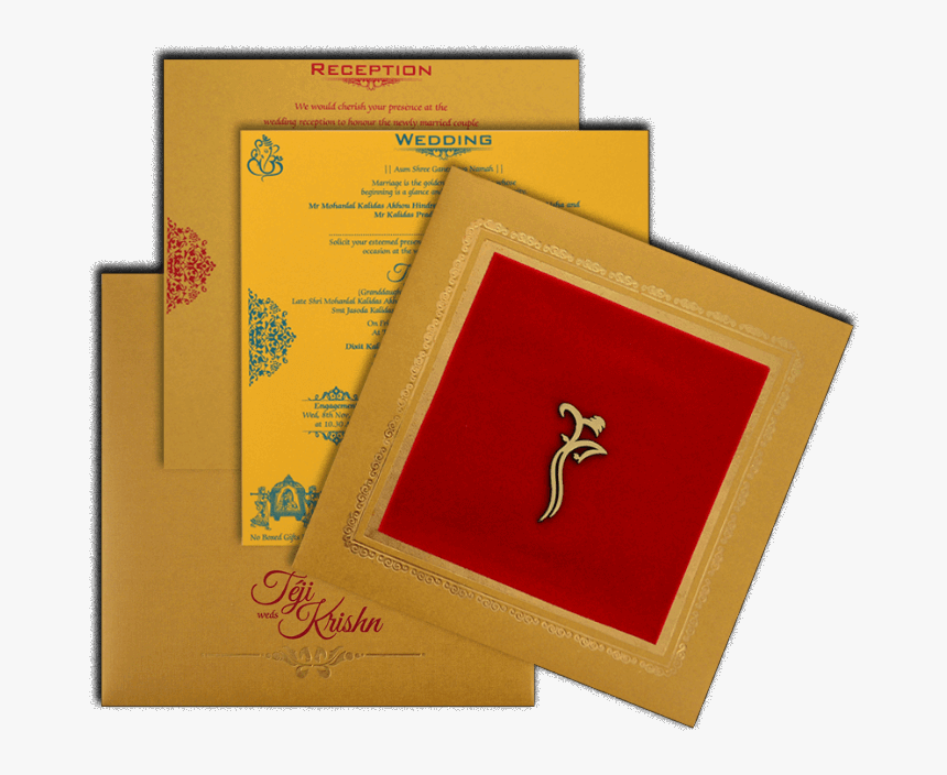 Hindu Wedding Cards - Illustration, HD Png Download