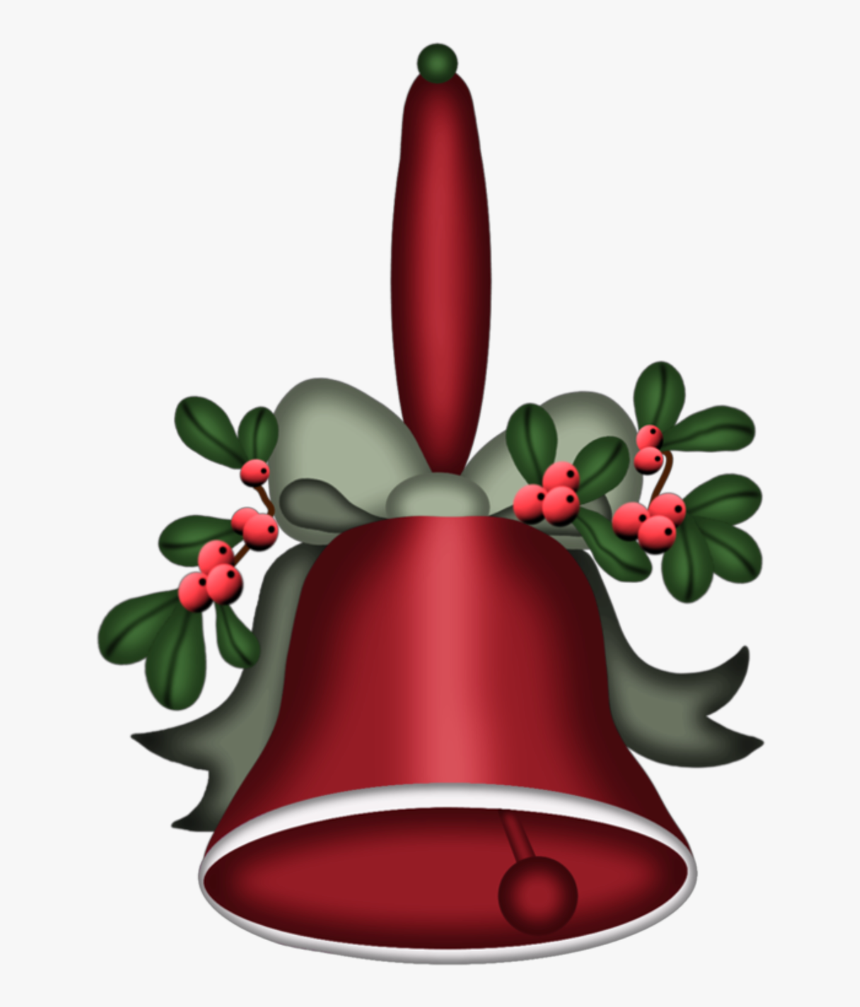 #freetoedit #bell #christmas Red #holly #leaves #freetoedit - Church Bell, HD Png Download