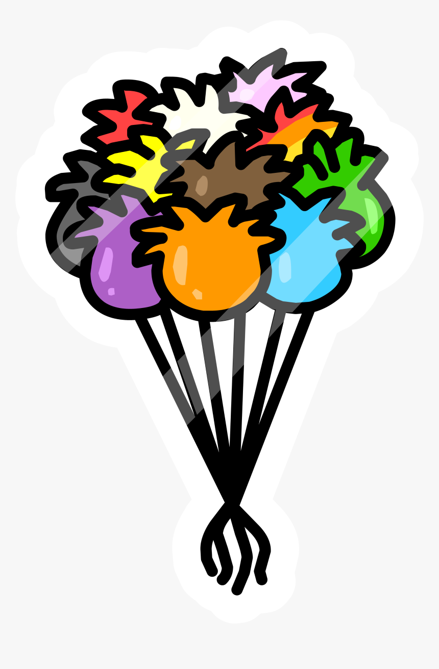 Puffle Balloon Pin Icon - Club Penguin Island, HD Png Download