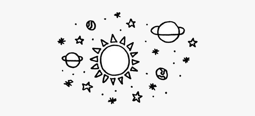 Stars And Moon Drawing, HD Png Download
