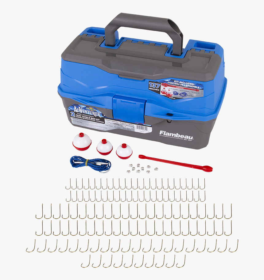 Flambeau Adventure 137 Piece Fishing Kit - Briefcase, HD Png Download