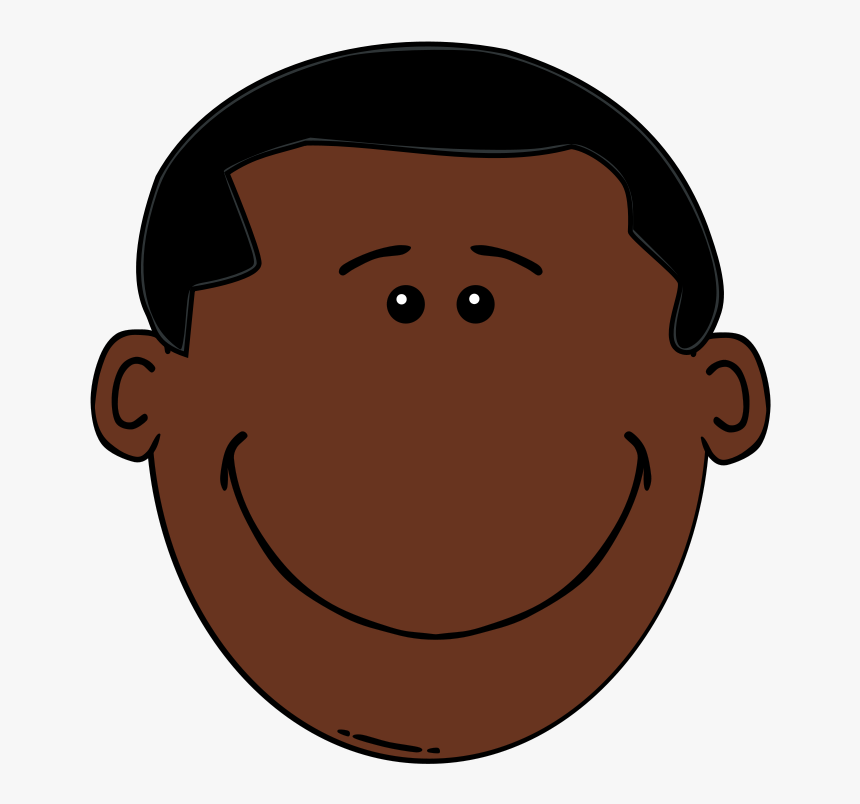 Black Boy - Black Man Face Clipart, HD Png Download