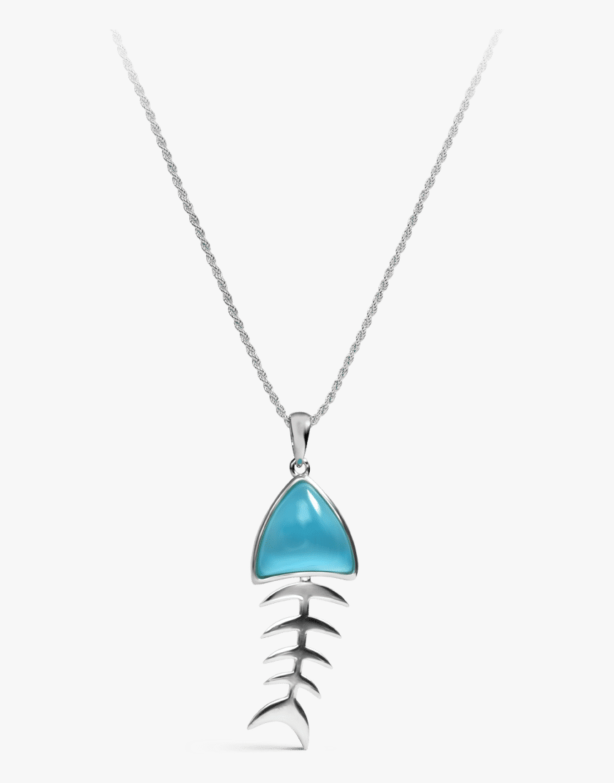 Bonefish Necklace With Pendant On Rope Chain - Locket, HD Png Download