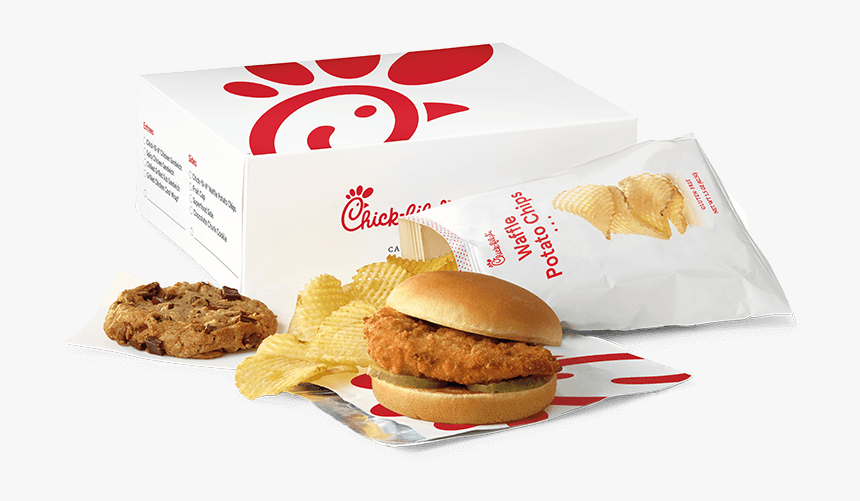 Regular Chick Fil A® Chicken Sandwich Packaged Meal - Chick Fil A Chicken Sandwich Meal, HD Png Download