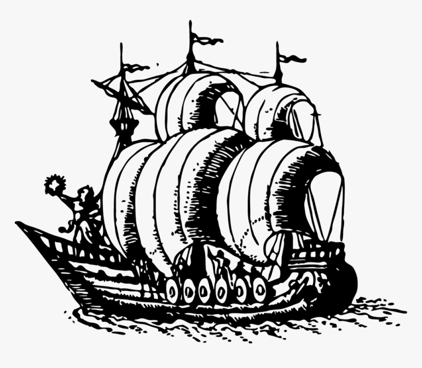 Asset 14@10x - Full Rigged Pinnace, HD Png Download