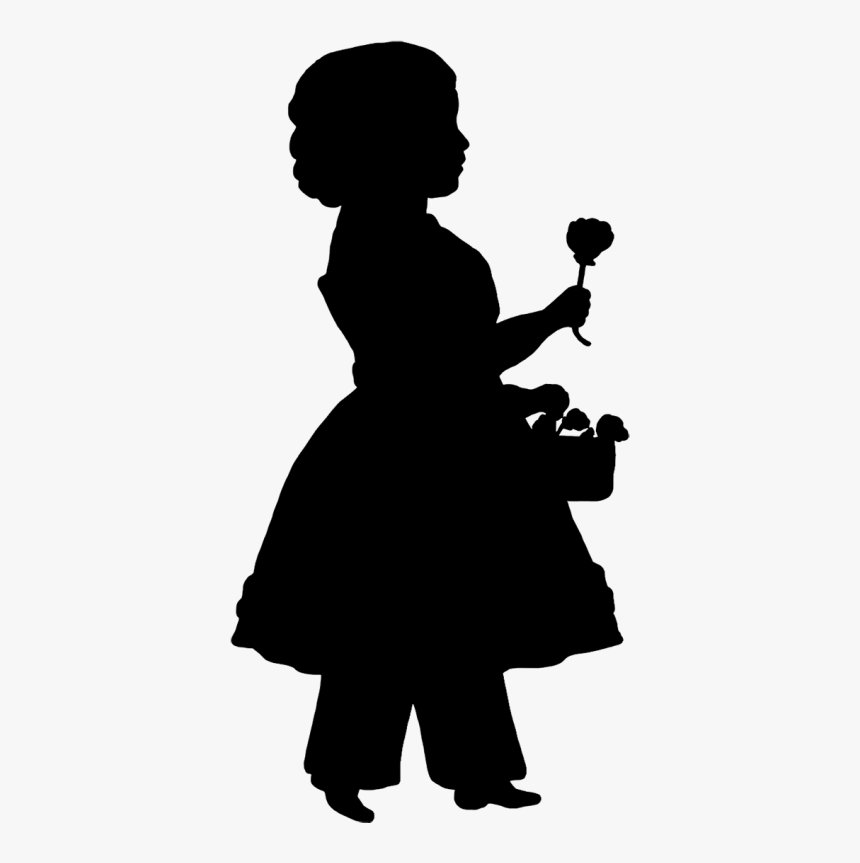 Flower Girl Clipart Black And White, HD Png Download