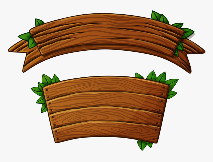 Clip Art Wooden Placas Setas E - Cartel De Madera Png, Transparent Png