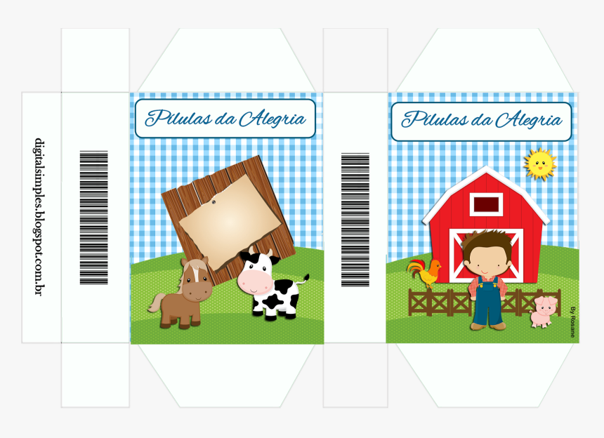 Caixinhas Da Fazendinha Para Imprimir, HD Png Download