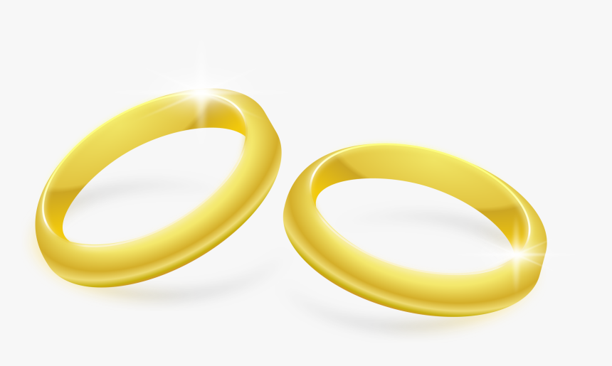 Gold Rings Clip Arts - Wszystkiego Dobrego Z Okazji Slubu, HD Png Download
