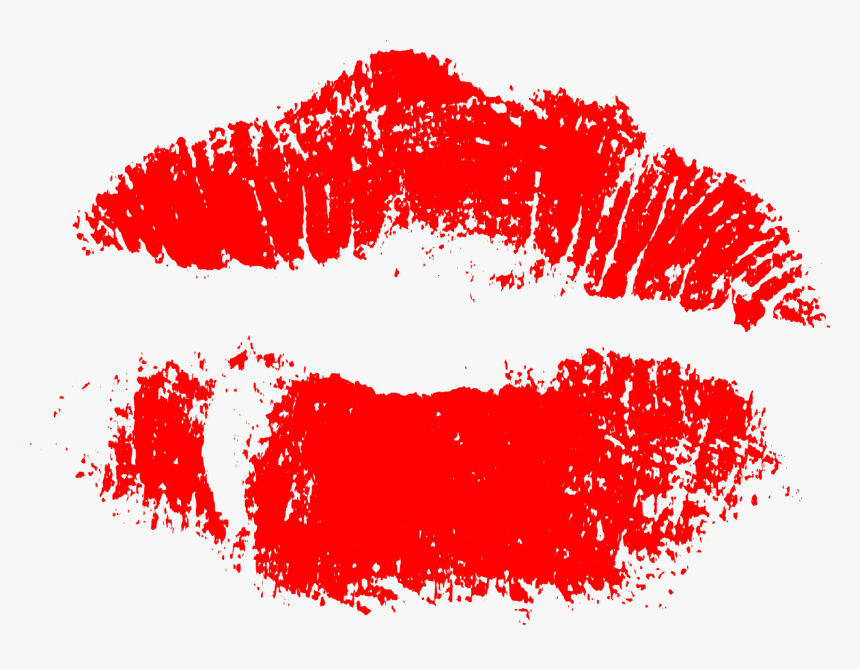Red Kiss Print - Kiss Red Png, Transparent Png