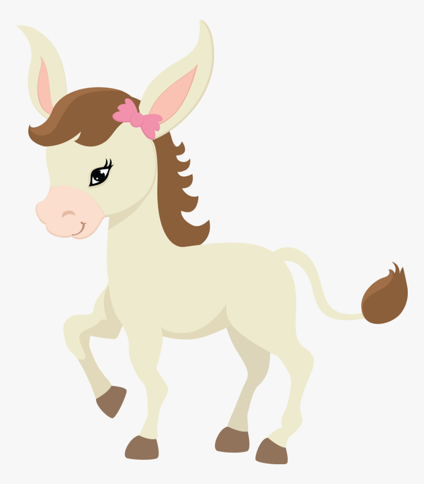 Transparent Donkey Clip Art - Animais Fazendinha Menina Png, Png Download