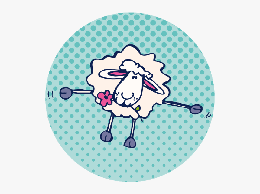 Counting Sheep Round Coaster - Circle Outline Transparent Background, HD Png Download