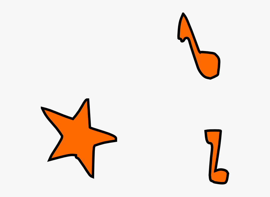 Music Notes Star Svg Clip Arts, HD Png Download
