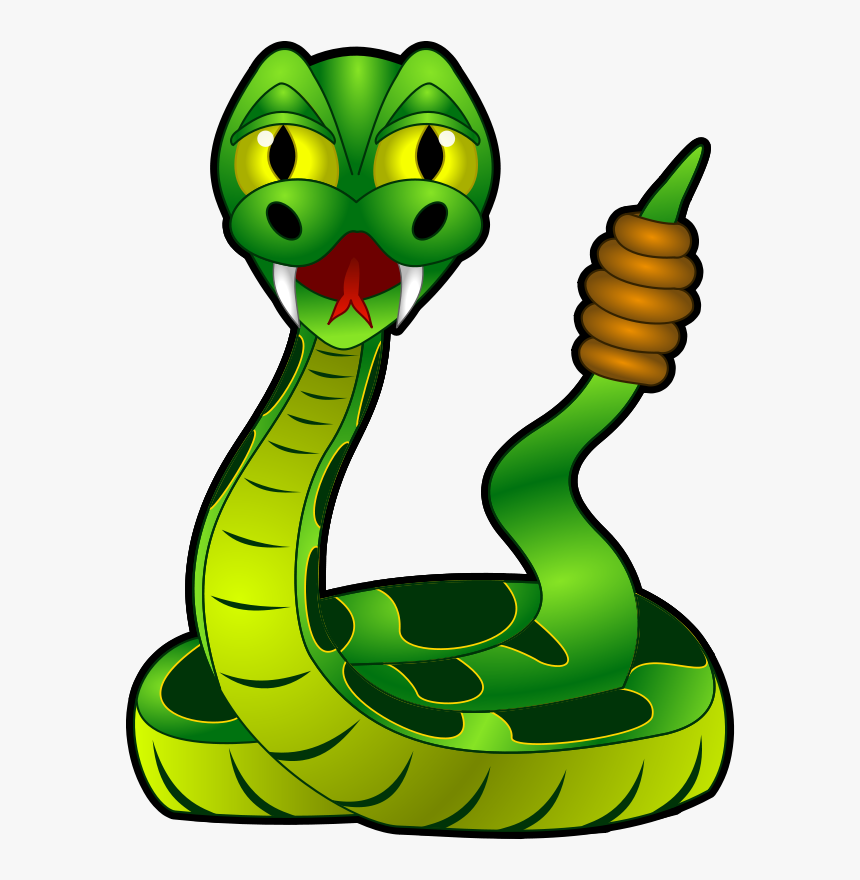 Free Cartoon Download Clip - Rattlesnake Clipart, HD Png Download