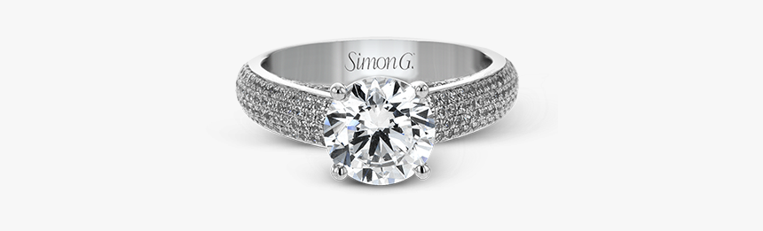 18k White Gold Engagement Ring - Engagement Ring, HD Png Download