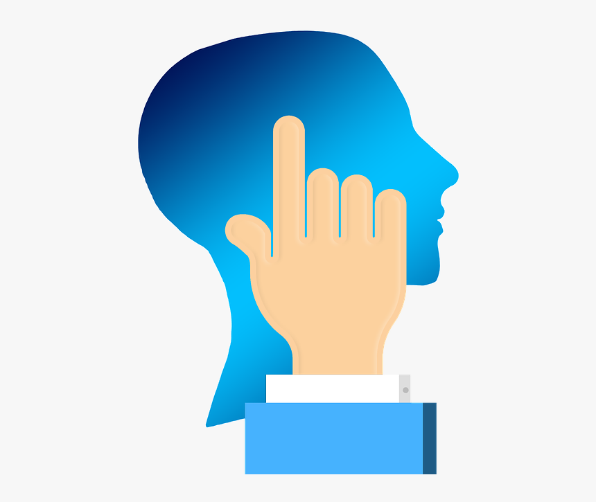 Keyboard, Hand Head, Brain, Think, Finger, Touch - Tænke Png, Transparent Png