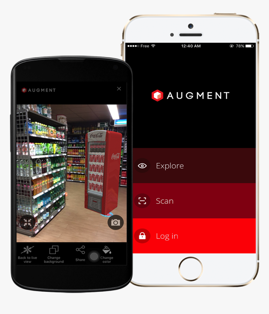 Augmented Reality App For Android - Android Phones Transparent Png Background, Png Download