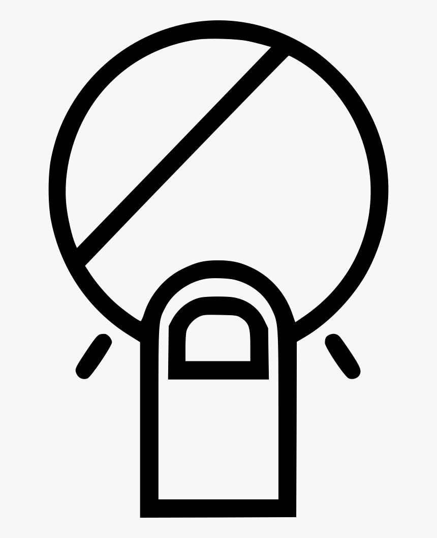 Finger Round Circle Press Touch Click Comments, HD Png Download