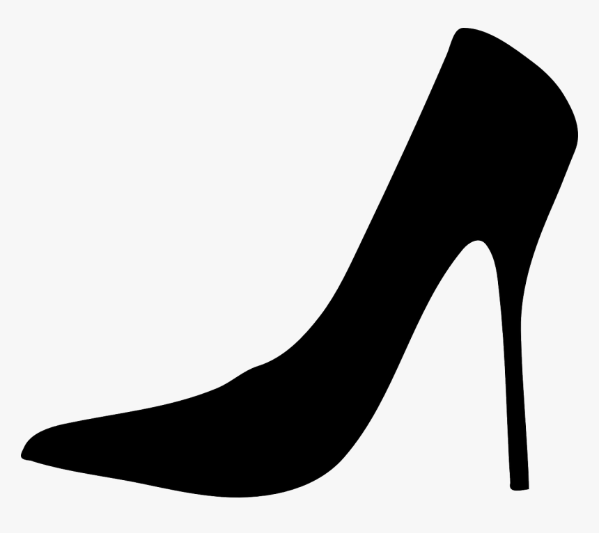 Silhouette High Heel Png, Transparent Png