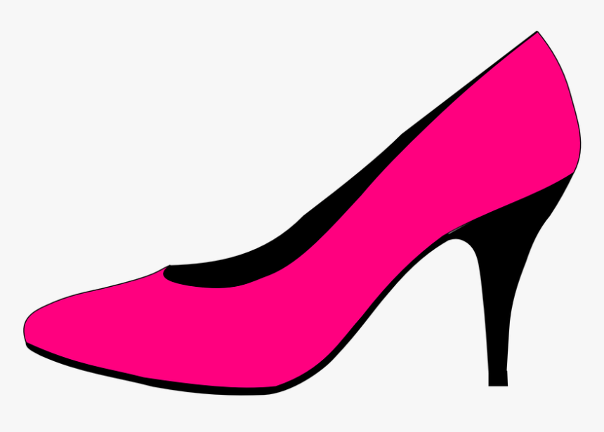High-heel, Stiletto, Pink, Fashion, Shoe, Style - Pink High Heel Cartoon, HD Png Download
