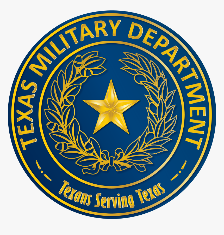 Texas Military Department Seal - Circle, HD Png Download