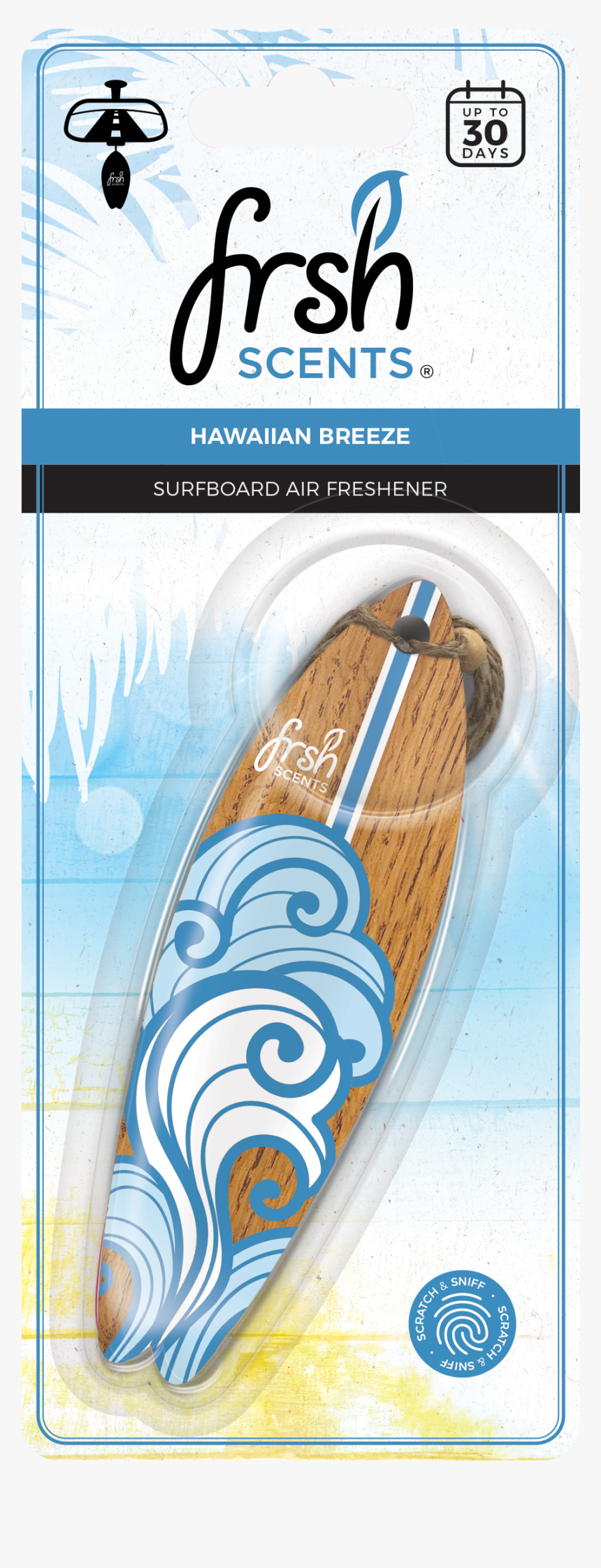 Hawaiian Breeze Blue Scented Surfboard - Poster, HD Png Download