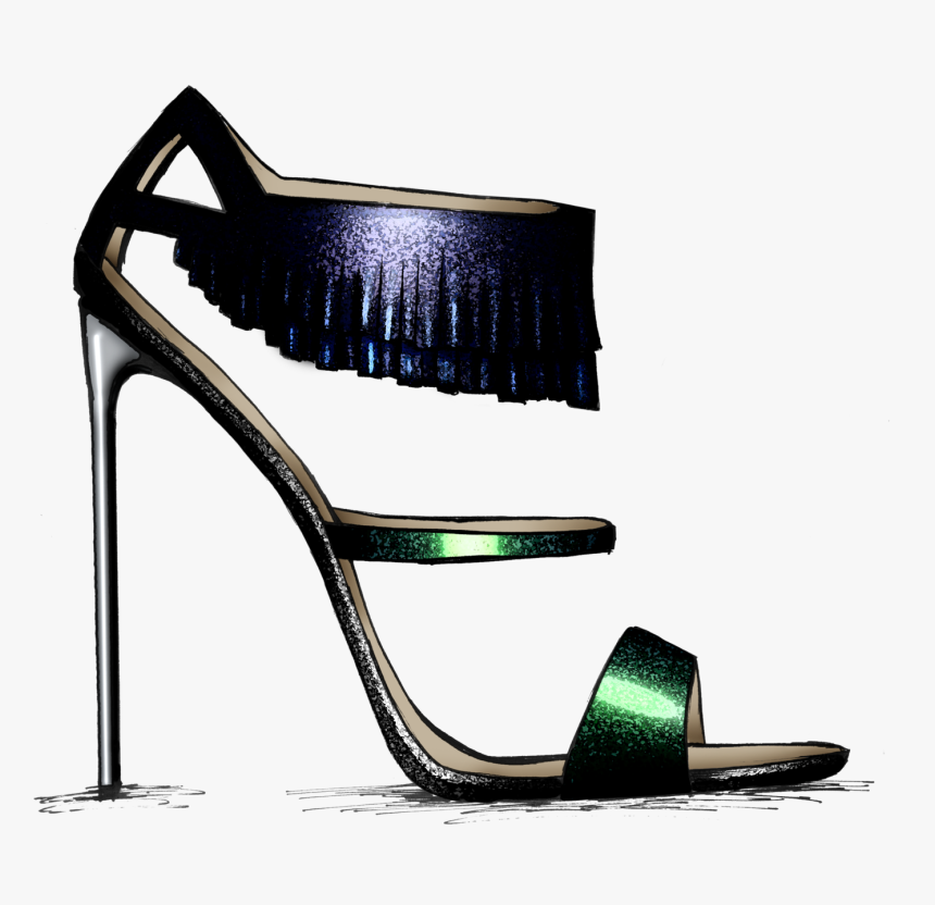Transparent High Heel Outline Clipart - Basic Pump, HD Png Download