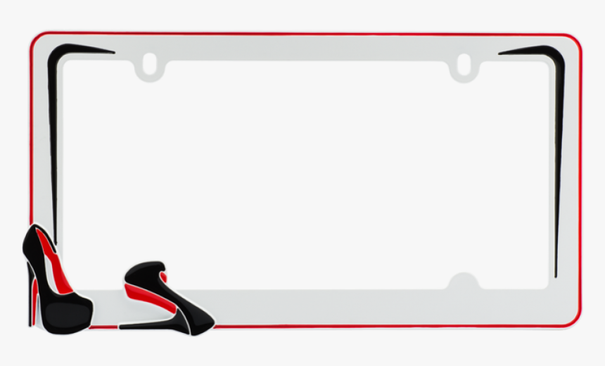 Stiletto License Plate Frame - Basic Pump, HD Png Download