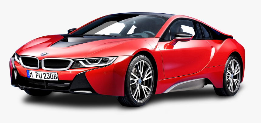 Bmw I8 Protonic Red Car Png Image - Bmw Car Red Colour, Transparent Png