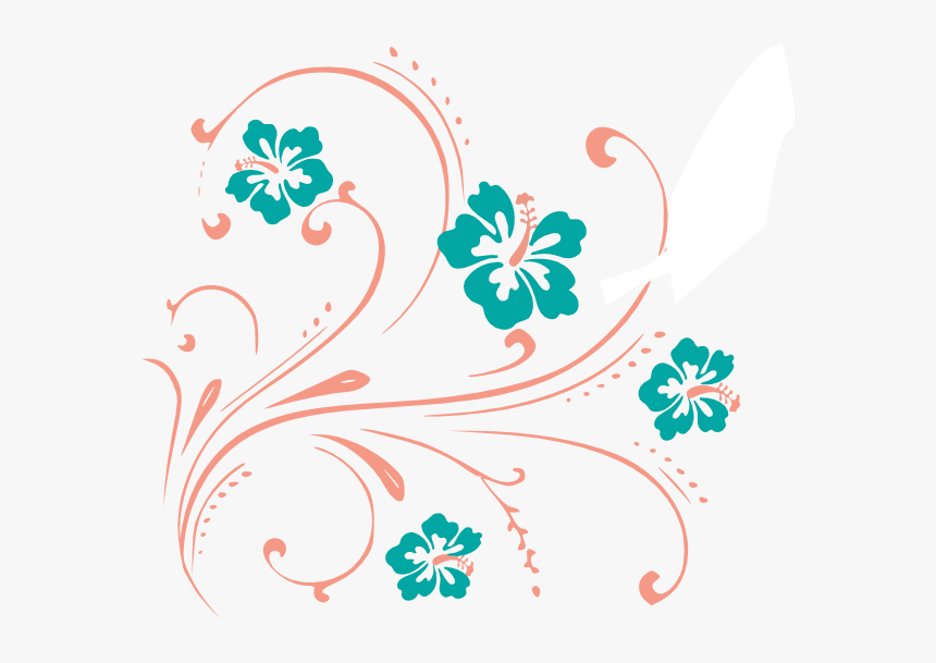 Flower Scroll Cliparts, HD Png Download