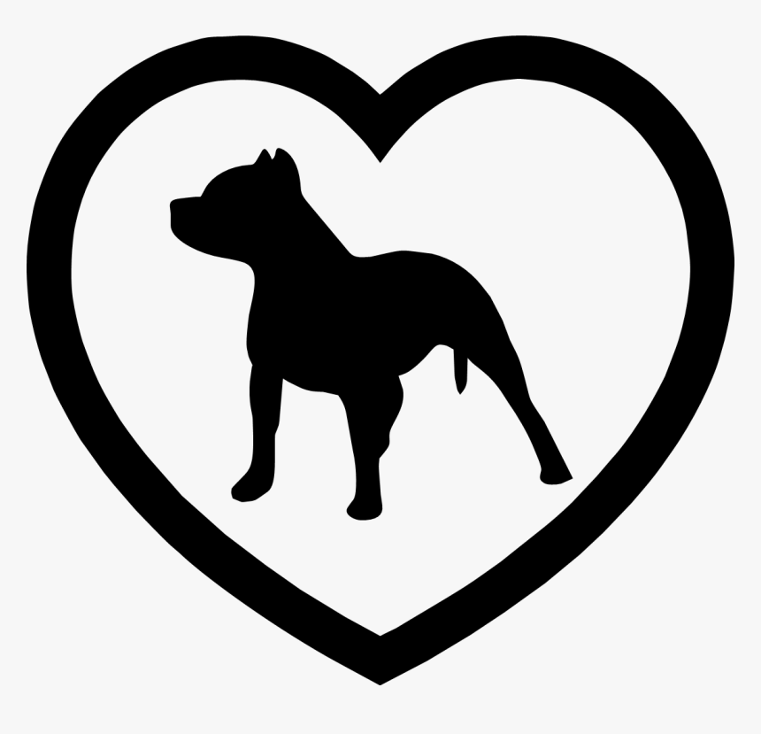 Pit Bull Silhouette, HD Png Download